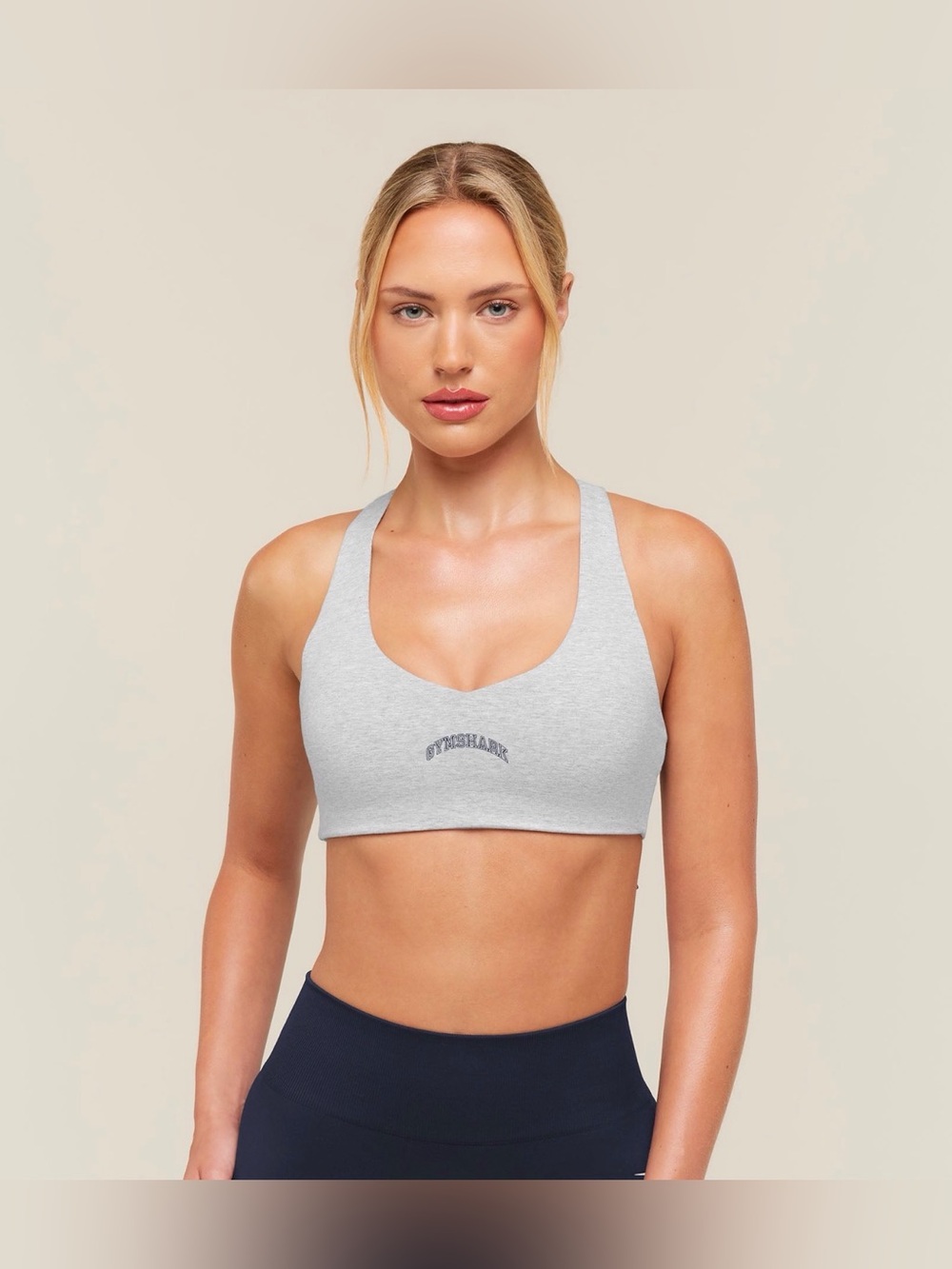 GYMSHARK training campus cotton sports bra size M